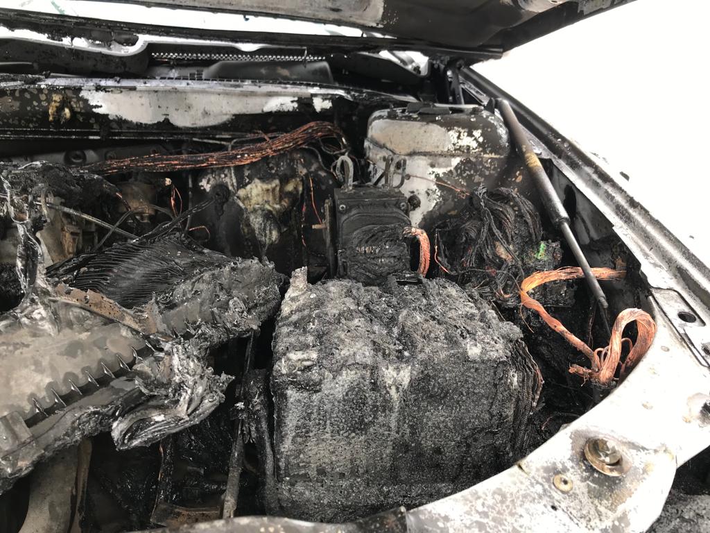 Поступило сообщение о горении автомобиля