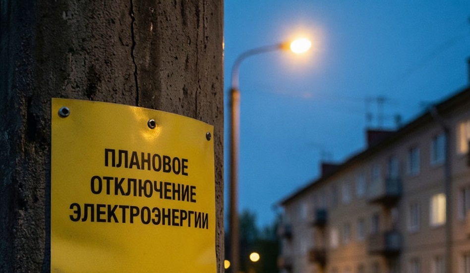 Администрация города Великие Луки информирует жителей о плановом отключении электроэнергии