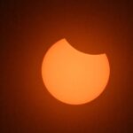 Солнечное затмение с высоты 400 километров